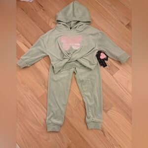 Toddler Girl Velour Sweatsuit